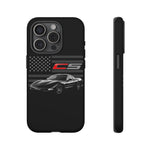 Black C5 Phone Case American Sports Car Tough Cover Gift