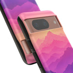 Pastel Mountain Haze Vaporwave Art Tough Phone Case