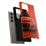 Orange Camaro Phone Case, ZL1 American Muscle Car Tough Cover for Men Gift