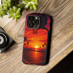 Basketball Court Sunset Phone Case | Tough Phone Case