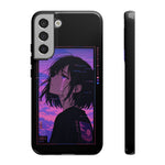 Melancholy Anime Girl Phone Case Vaporwave Tough Case