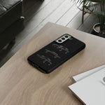 Black GNX Phone Case, Three-View Muscle Car Vector Tough Cover