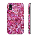 Pink Heart Gem Pattern phone case | Tough Case