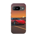 Red C4 ZR-1 King of the Hill Art Tough Phone Case