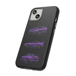 MK4 Supra Phone Case Purple, Three-View Vector Cover