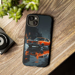1966 GTO Orange Rainy City Tough Phone Case Cover Gift Art