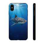 Tiger Shark Phone Case, Dappled Blue Water Tough Cover
