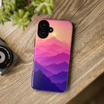 Pastel Mountain Haze Vaporwave Art Tough Phone Case