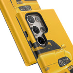 Yellow Supra Phone Case, MK4 90s JDM Legend Tough Protective Cover for Men