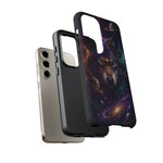 Cosmic Wolf Phone Case, Galaxy Nebula Portrait Tough Cover, Gift