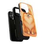 Pomeranian Tiny Fox Fluffy Art Tough Phone Case