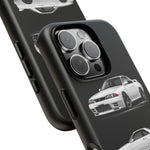 R32 Skyline Phone Case White, Three-View Vector Cover, Gift GTR Fans