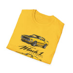 Yellow 1969 Mach 1 T-Shirt | Classic Muscle Car Illustration
