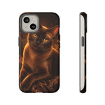 Burmese Golden Sable Portrait Art Tough Phone Case