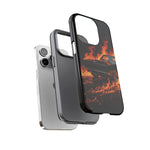 Black Charger Classic Muscle Flames Tough Phone Case Cover Gift