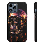 Chrome Skull Sunset Reflection Phone Case Tough Cover Gift