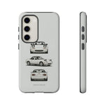 1989 Miata White Triple View Roadster Tough Phone Case Cover