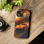 1969 C3 Corvette Phone Case, Orange Mountain Pass Motion Blur