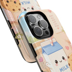 Milk Cookie Phone Case Cute Food Kawaii Tough Cover Gift Art