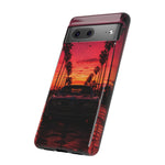 Black Gold Trans Am Sunset Tough Phone Case - Palm Boulevard Art