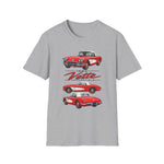 Red 1960 Corvette Convertible T-Shirt | Retro Classic Car Illustration