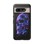 Holographic Skull Phone Case, Shattered Glass Iridescent Cover