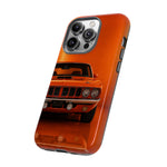 Orange Cuda Phone Case, 71 Classic Muscle Car Tough Cover