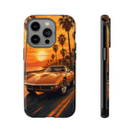 Orange Corvette C3 Stingray Sunset Palms Phone Case