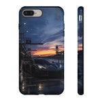 C8 GT Race Car Pit Lane Sunset Phone Case Tough Case