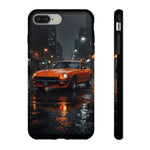 Orange Datsun 240Z on Rainy City Street phone case | Tough Cases