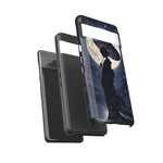 Geisha Parasol Moonlight Art Tough Phone Case