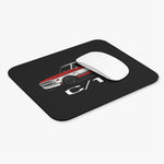 Chevy C10 Classic Pickup Mouse Pad – Red & White Retro Truck Art, Non-Slip Rubber Base