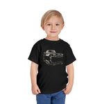 1959 Corvette Toddler T-Shirt – Black & Silver Classic Sports Car Graphic Tee