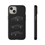 Black C5 Corvette Sports Car Phone Case Tough Multi View Print