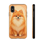Pomeranian Tiny Fox Fluffy Art Tough Phone Case