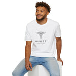Nurse Licensed To Care Caduceus Symbol T-Shirt Modern Nursing Professional Gift