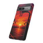 Basketball Court Sunset Phone Case | Tough Phone Case