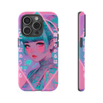 Neon Cyber Geisha phone case | Tough Case