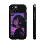 Melancholy Anime Girl Phone Case Vaporwave Tough Case