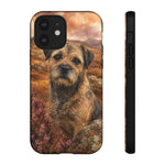 Border Terrier Earthy Watercolor Art Tough Phone Case