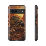 Land Cruiser FJ40 Classic 4x4 Red Rock Canyon Art Tough Phone Case
