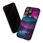 2 Rounds Canada Retina Artwork Vaporwave Phone Case – Landscape Aesthetic