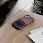 Sunset Skyline GT-R R32 phone case | car reflection, purple dusk