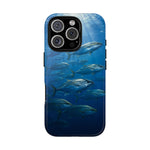 Amberjack School Phone Case, Open Water Sunlight Tough Cover