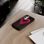 Melting Glitch Heart Neon Phone Case