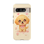 Golden Retriever Heart Eyes Kawaii Pet Dog Art Tough Phone Case