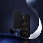 Trans Am Phone Case Black Gold, Three-View Vector Tough Cover