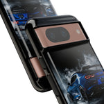 Camaro ZL1 Phone Case, Blue Track Smoke Studio Cover