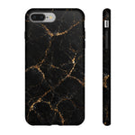 Black Gold Marble Pattern Phone Case | Tough Case