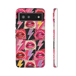 Pop Art Lips and Lightning Bolt Phone Case